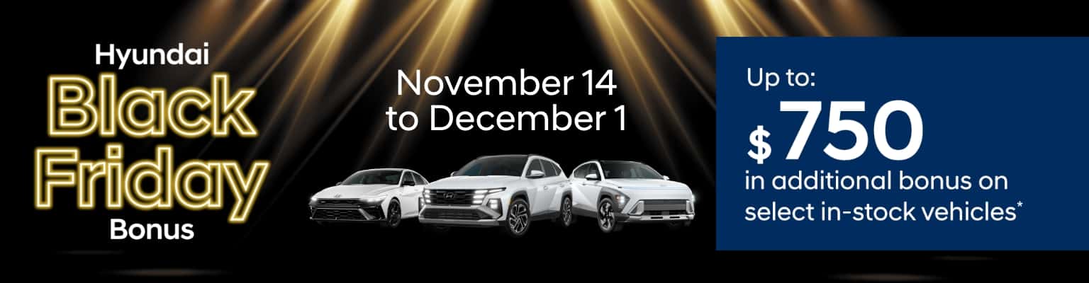 Hyundai Black Friday Bonus!