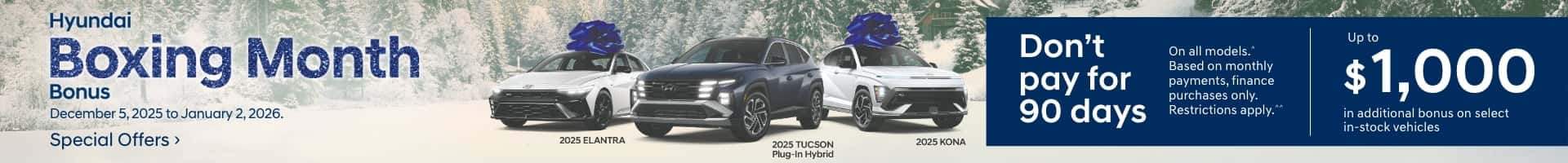 Hyundai Boxing Month Bonus