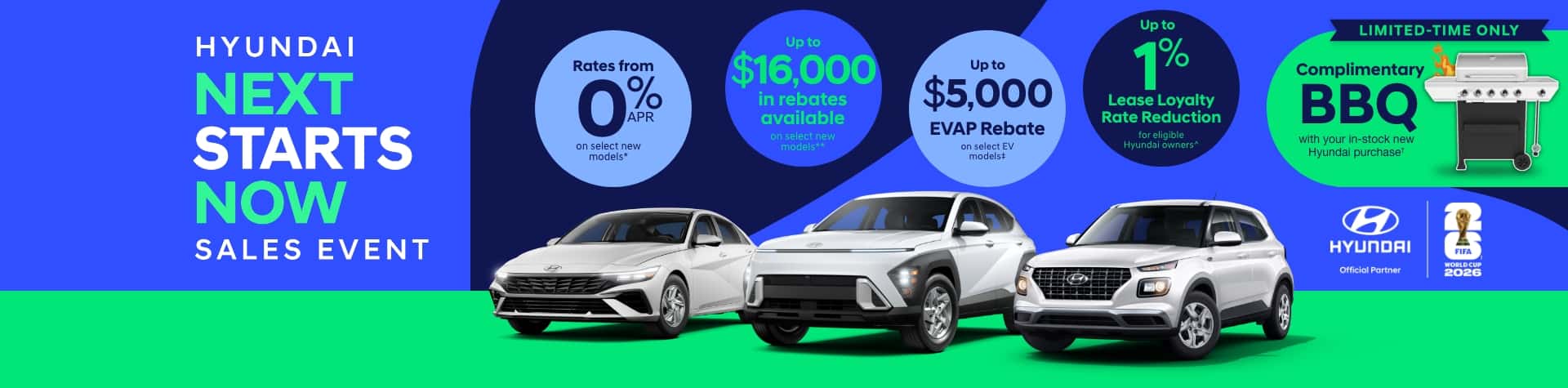 Hyundai Next Starts Now Sales Event