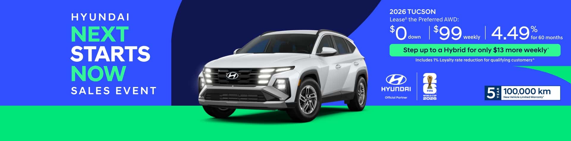 Hyundai Next Starts Now Sales Event