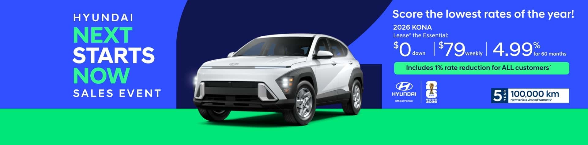 Hyundai Next Starts Now Sales Event