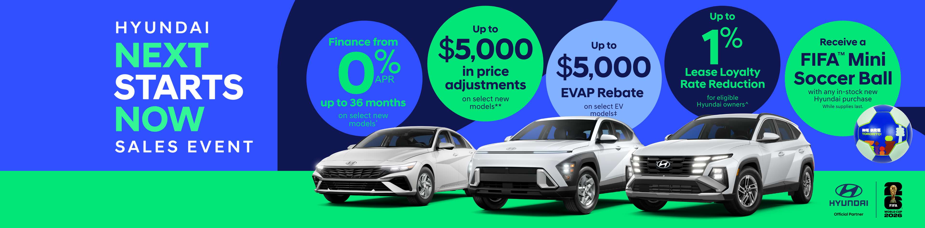 Hyundai Next Starts Now Sales Event