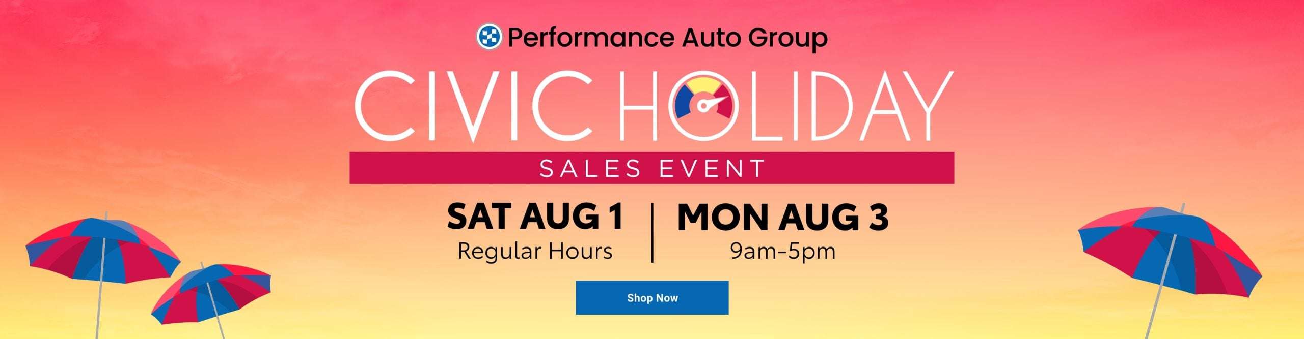 Civic Holiday Sales Event