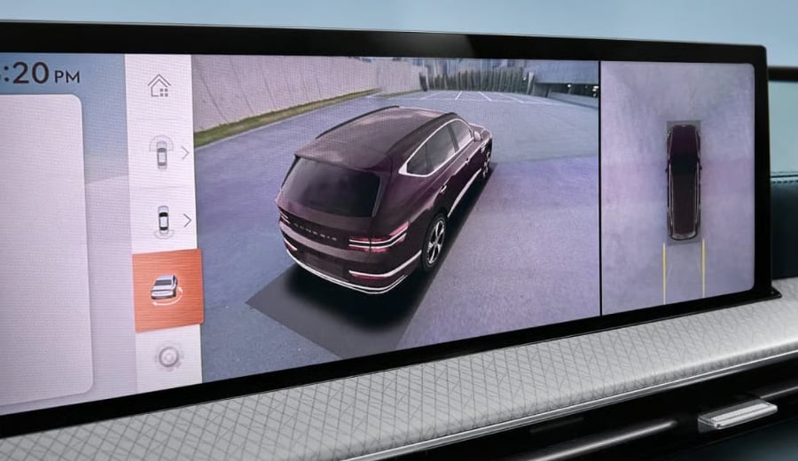 Genesis GV80 driver assistance and safety display