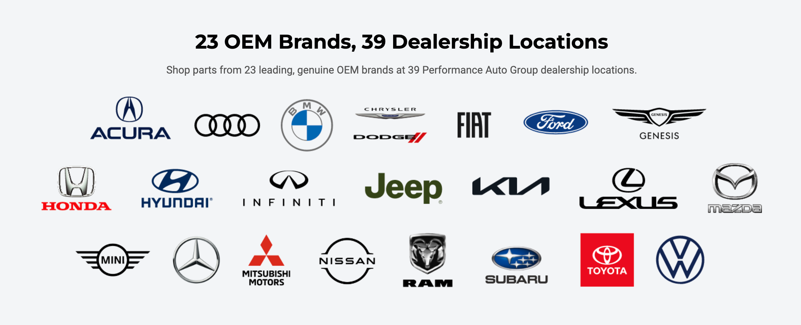 Genuine OEM Parts Accessories