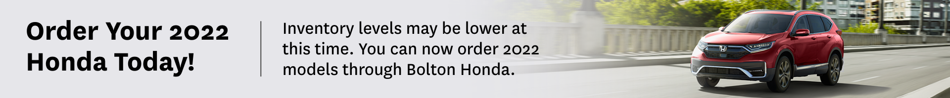 Order Your Honda