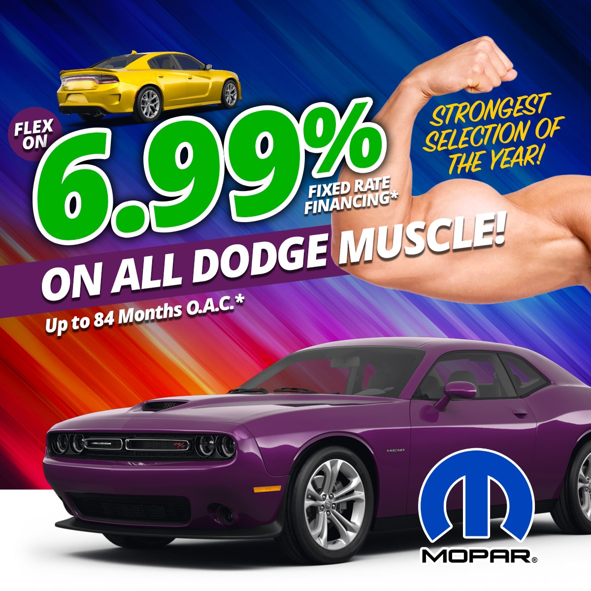 Flex with 6.99 Financing on Dodge! Auto Brampton